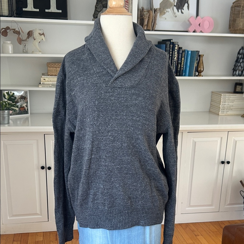 Men’s GAP Gray Shawl Collar Sweater